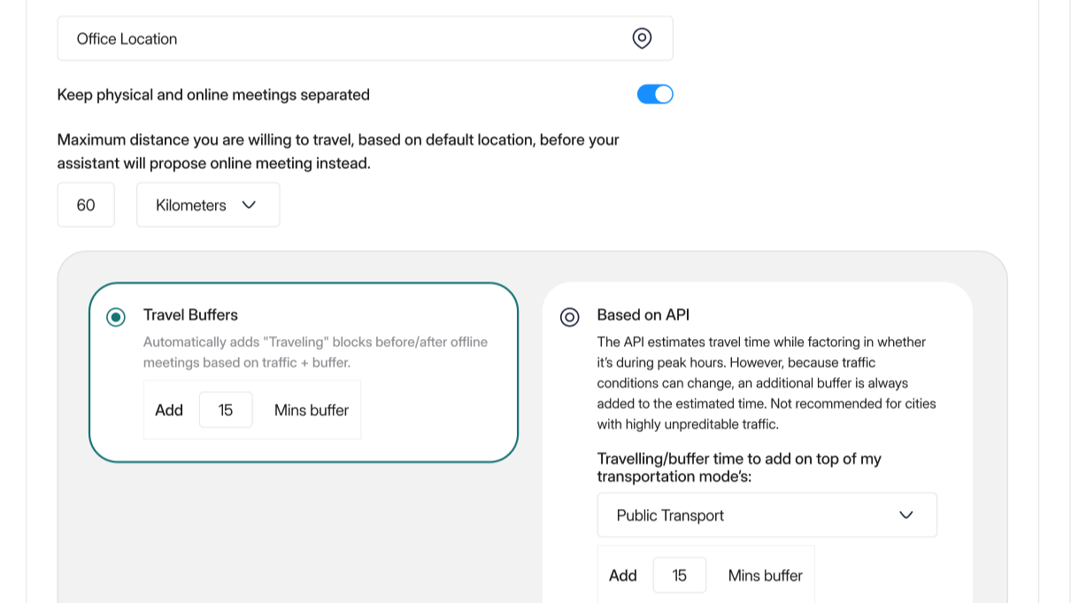 Scheduling context right